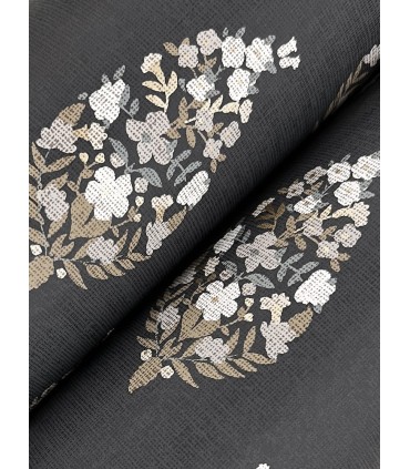 RF7472 - Paisley Black Wallpaper- Rifle Paper Co. 3
