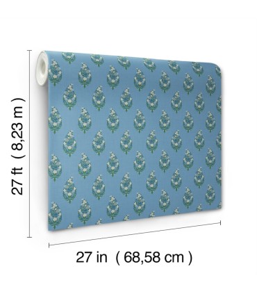 RF7473 - Paisley Blue Wallpaper- Rifle Paper Co. 3