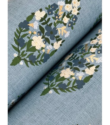 RF7473 - Paisley Blue Wallpaper- Rifle Paper Co. 3
