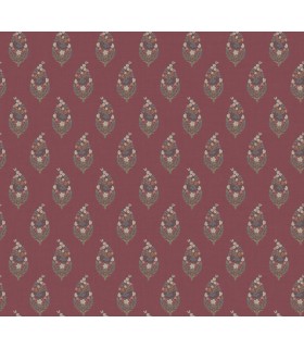 RF7475 - Paisley Burgundy Wallpaper- Rifle Paper Co. 3