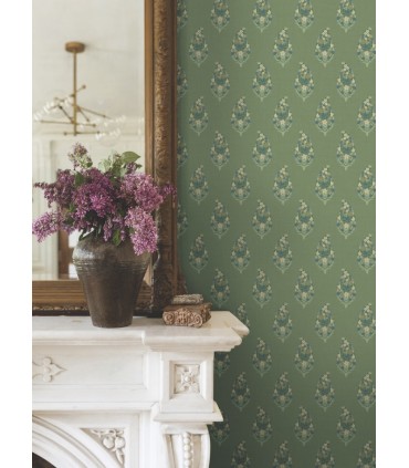 RF7471 - Paisley Green Wallpaper- Rifle Paper Co. 3