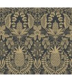 RF7483 - Pineapple Damask Black Wallpaper- Rifle Paper Co. 3
