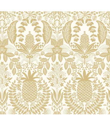 RF7482 - Pineapple Damask Gold Wallpaper- Rifle Paper Co. 3