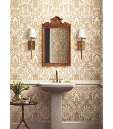 RF7482 - Pineapple Damask Gold Wallpaper- Rifle Paper Co. 3