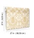 RF7482 - Pineapple Damask Gold Wallpaper- Rifle Paper Co. 3