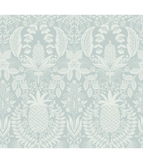 RF7484 - Pineapple Damask Light Blue Wallpaper- Rifle Paper Co. 3