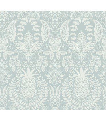 RF7484 - Pineapple Damask Light Blue Wallpaper- Rifle Paper Co. 3