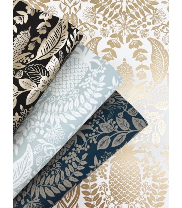 RF7486 - Pineapple Damask Navy Wallpaper- Rifle Paper Co. 3