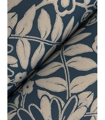 RF7486 - Pineapple Damask Navy Wallpaper- Rifle Paper Co. 3