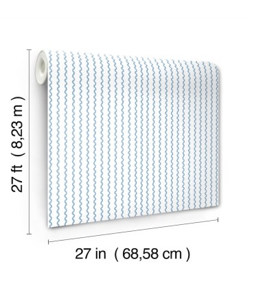 RF7555 - Rickrack Blue Wallpaper- Rifle Paper Co. 3