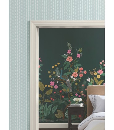 RF7552 - Rickrack Light Blue Wallpaper- Rifle Paper Co. 3
