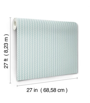 RF7552 - Rickrack Light Blue Wallpaper- Rifle Paper Co. 3