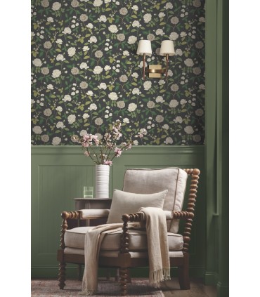RF7542 - Roses Black Wallpaper- Rifle Paper Co. 3