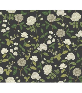 RF7542 - Roses Black Wallpaper- Rifle Paper Co. 3