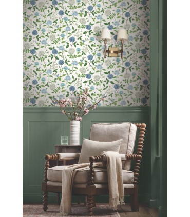 RF7543 - Roses Blue Wallpaper- Rifle Paper Co. 3