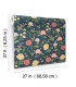 RF7544 - Roses Navy Wallpaper- Rifle Paper Co. 3
