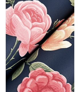 RF7544 - Roses Navy Wallpaper- Rifle Paper Co. 3