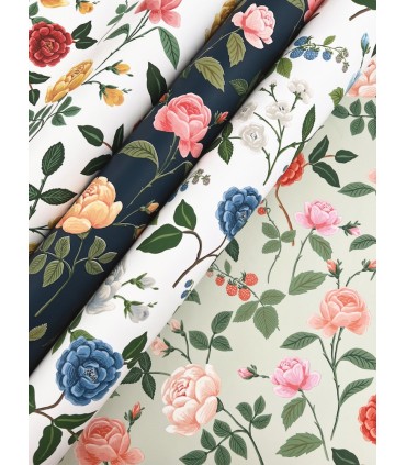 RF7544 - Roses Navy Wallpaper- Rifle Paper Co. 3