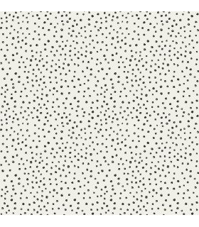 4135-27302 - Cassie Black Petite Polka Wallpaper-Whimsy