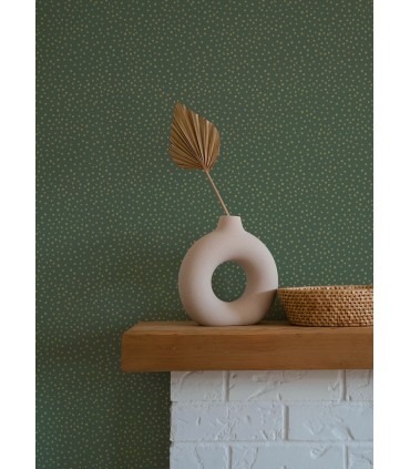 4135-27304 - Cassie Green Petite Polka Wallpaper-Whimsy