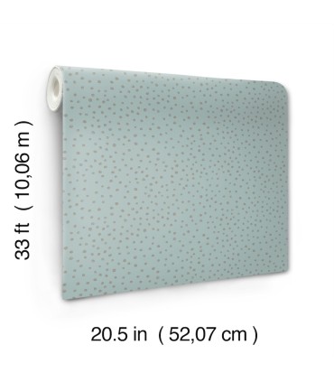 4135-27305 - Cassie Light Blue Petite Polka Wallpaper-Whimsy