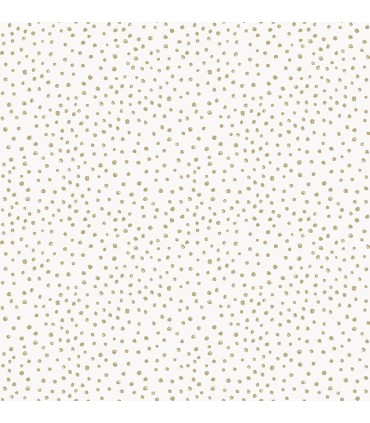 4135-27303 - Cassie White Petite Polka Wallpaper-Whimsy