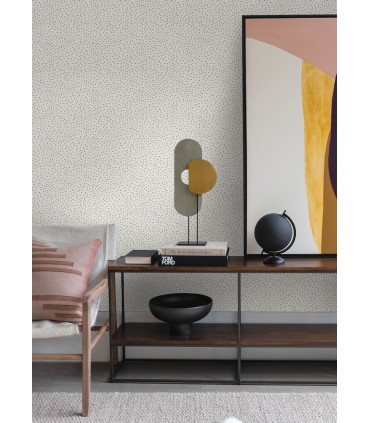 4135-27303 - Cassie White Petite Polka Wallpaper-Whimsy