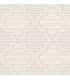 4135-27291 - Ernest Taupe Quilted Quatrefoil Wallpaper-Whimsy