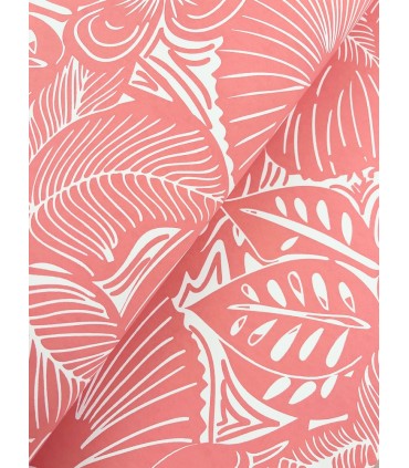 4135-72717 - Idalia Coral Floral Flamingo Wallpaper-Whimsy