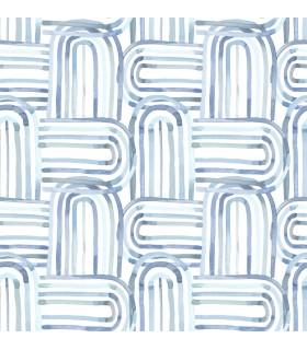 4135-27273 - Lolly Blue Arches Wallpaper-Whimsy