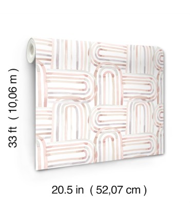 4135-27271 - Lolly Blush Arches Wallpaper-Whimsy