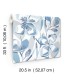 4135-27281 - Nathalie Blue Abstract Blooms Wallpaper-Whimsy
