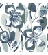 4135-27283 - Nathalie Navy Abstract Blooms Wallpaper-Whimsy