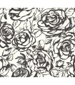 4135-72707 - Nelda Black Rose Wallpaper-Whimsy