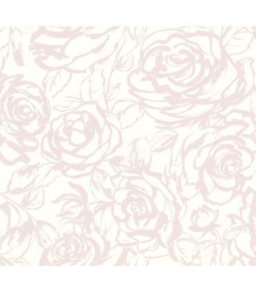 4135-72710 - Nelda Light Pink Rose Wallpaper-Whimsy