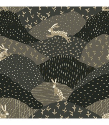 4135-27301 - Peter Black Rabbit Fields Wallpaper-Whimsy