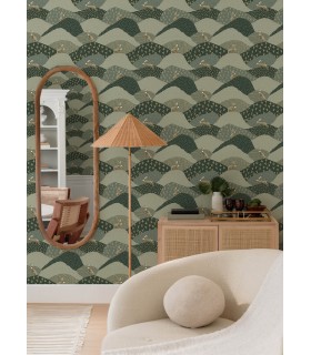 4135-27299 - Peter Green Rabbit Fields Wallpaper-Whimsy
