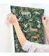 4135-27286 - Rigby Green Jungle Animals Wallpaper-Whimsy
