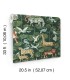 4135-27286 - Rigby Green Jungle Animals Wallpaper-Whimsy