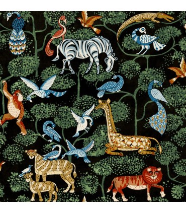 4135-27284 - Rigby Multicolor Jungle Animals Wallpaper-Whimsy