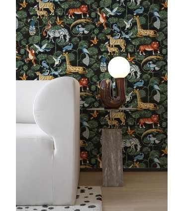 4135-27284 - Rigby Multicolor Jungle Animals Wallpaper-Whimsy