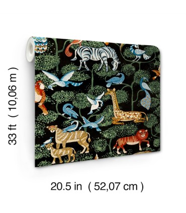 4135-27284 - Rigby Multicolor Jungle Animals Wallpaper-Whimsy