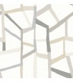 4135-25848 - Tate Grey Geometric Linen Wallpaper-Whimsy