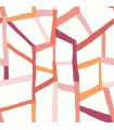 4135-25846 - Tate Pink Geometric Linen Wallpaper-Whimsy