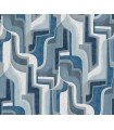 4135-72700 - Tulum Blue Surreal Shapes Wallpaper-Whimsy