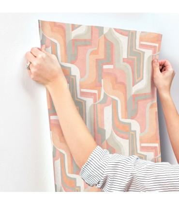 4135-72701 - Tulum Coral Surreal Shapes Wallpaper-Whimsy