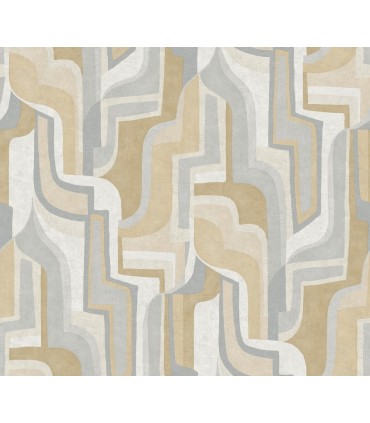 4135-72703 - Tulum Khaki Surreal Shapes Wallpaper-Whimsy
