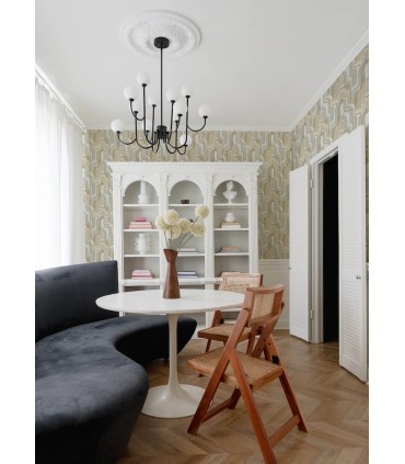 4135-72703 - Tulum Khaki Surreal Shapes Wallpaper-Whimsy