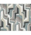 4135-72702 - Tulum Denim Surreal Shapes Wallpaper-Whimsy