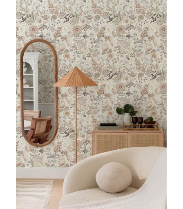 4135-12807 - Whimsy Coral Fauna Wallpaper-Whimsy